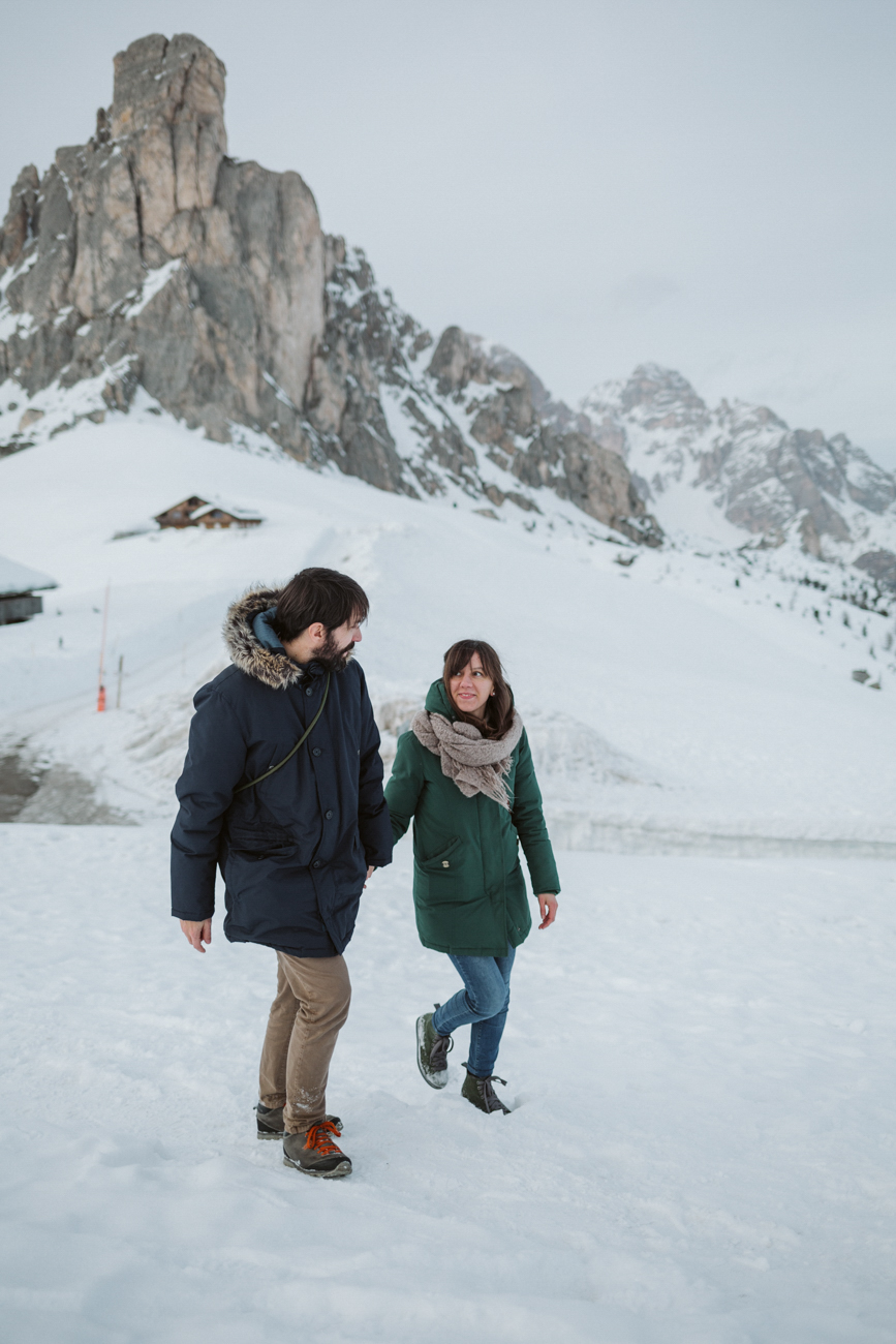 Documentary wedding photography, elopement at Passo Giau,Dolomites by AlbatrossDestinationWeddings